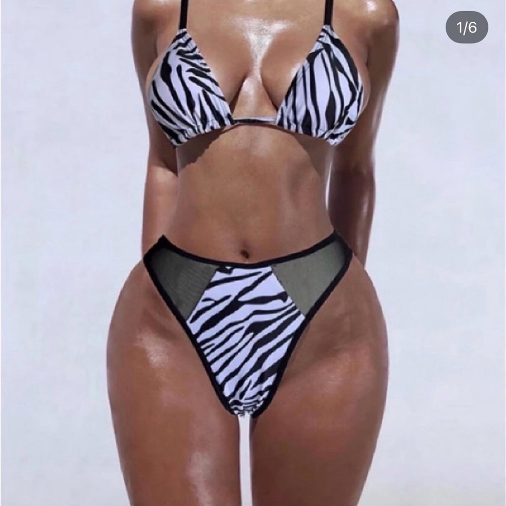 Zebra Print Bikini Set